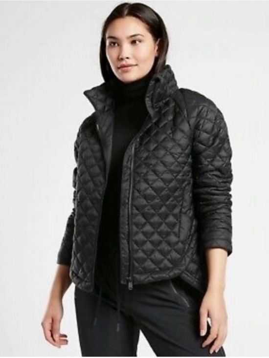 Athleta Jackets & Blazers - Athleta black whisper featherlight jacket coat